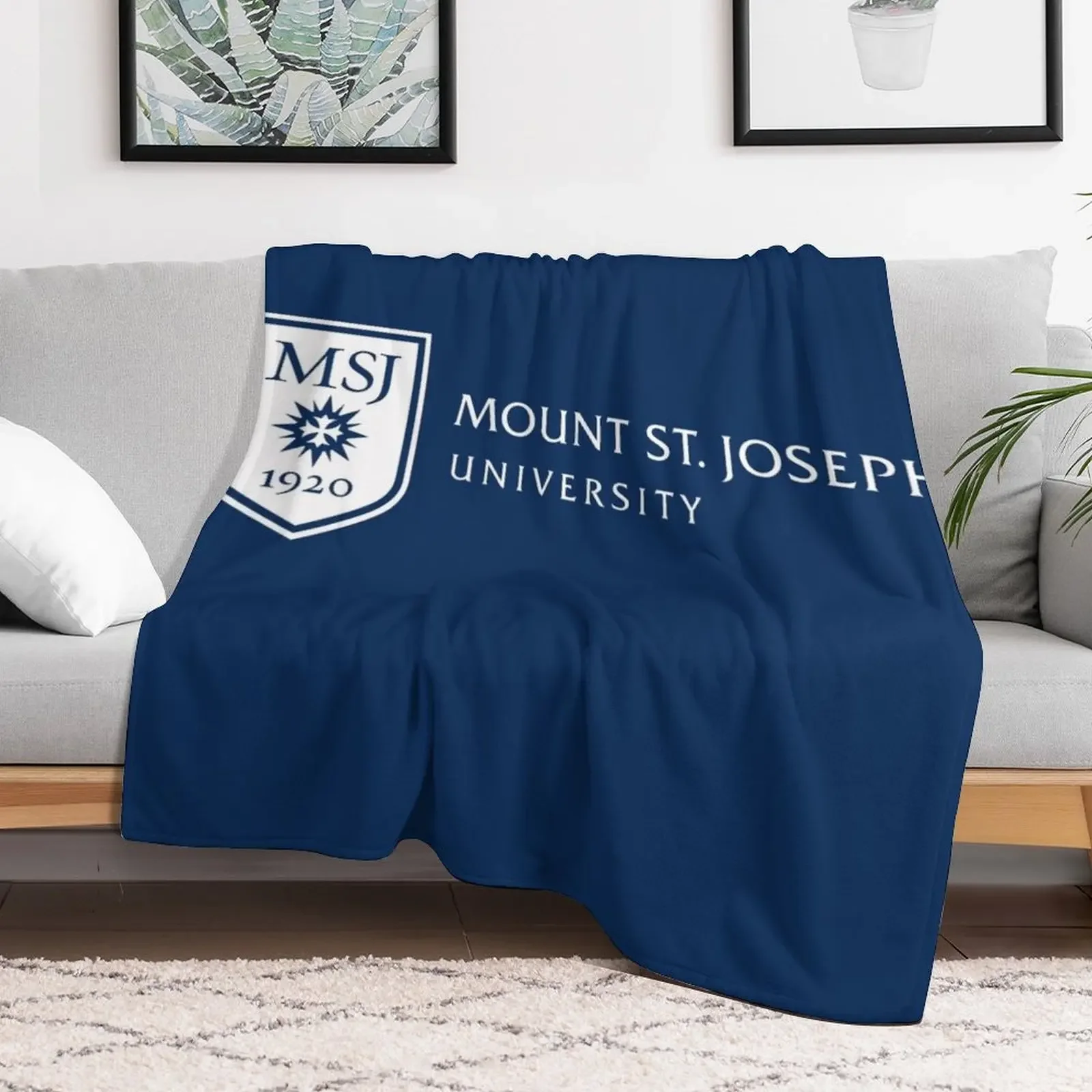 The Mount St. Joseph University Throw Blanket Warm Comfortable Blanket for Office Napping