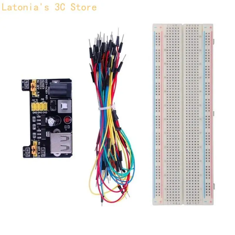 

X3UB MB102 Breadboard for MB102 Protoboard PCB Board BreadBoard 830 Point Solderless Universal Prototype Test Develop