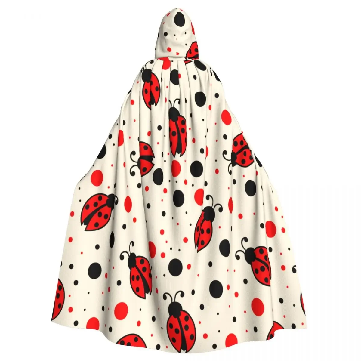 Hooded  Unisex  with Hood Ladybugs And   Vampire Witch Cape Cosplay Costume