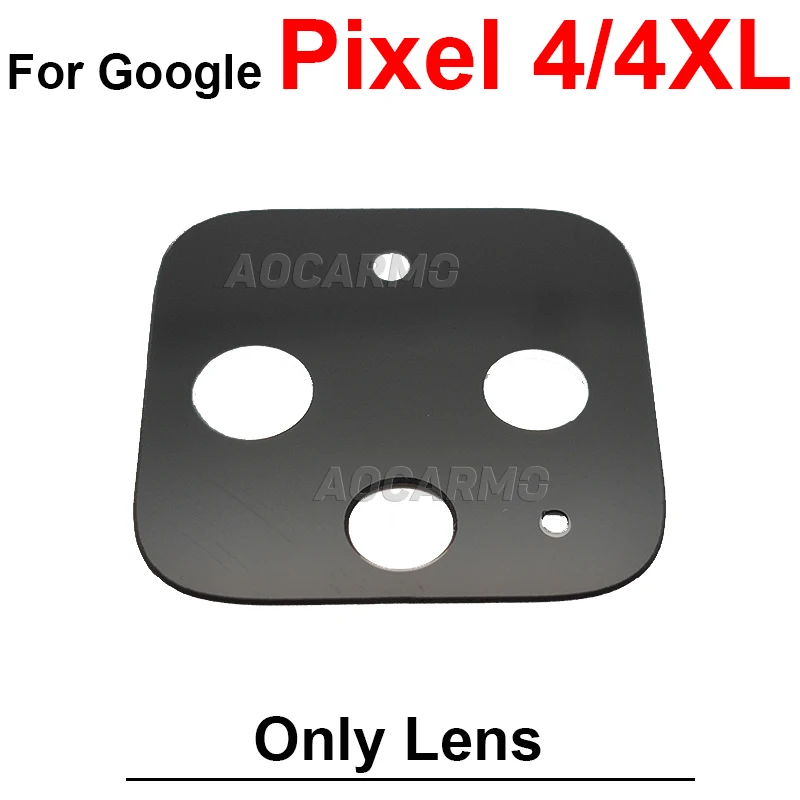 For Google Pixel 4 4XL 5 6 Pro 6Pro Rear Back Camera Lens And Adhesive Without Frame Replacement Part