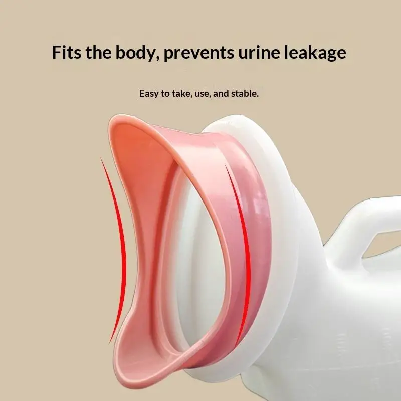 Thickened Leak Proof Soft Mouth Urinal Clear Scale Large Chamber Pot For Women Walking Hiking