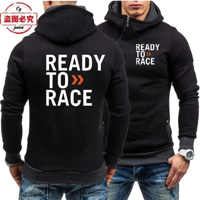 Ready To Race Motorcycle Logo Printed Off Road Motorcycle Endurance Race Hoodie Men's Jacket Team Cycling Suit Racing Suit