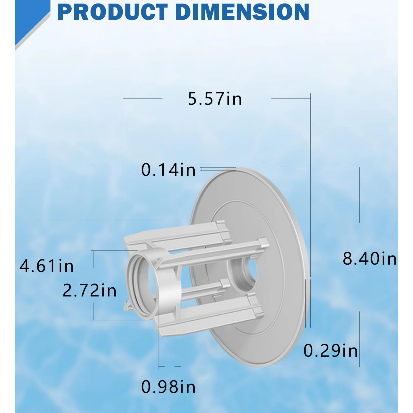 ANX 6540-503 Spa-Adapter für Sundance Microclean Filter 6540-501 & 6540-502, Whirlpool-Filterteile – Detail 6