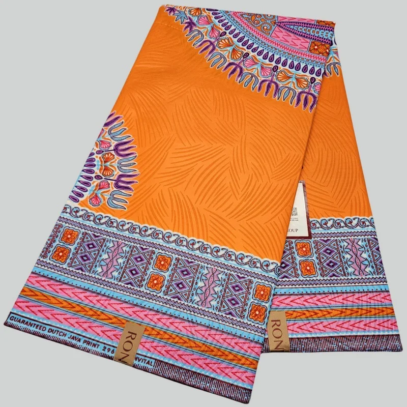 

46 дюймов * 6 ярдов в африканском стиле Java, хлопковая ткань с принтом в виде батика для шитья восковой одежды, брюк, наволочки R2319