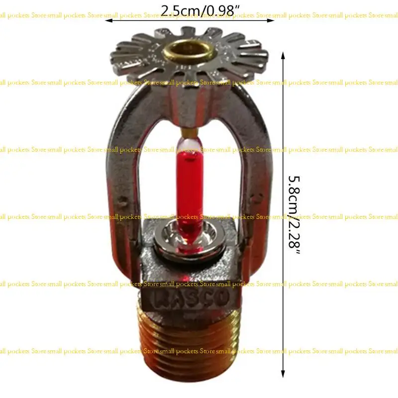 R1WD 1,57 x 2,76 дюйма быстродействующий пожарный спринклер для распылителя с подвесной головкой