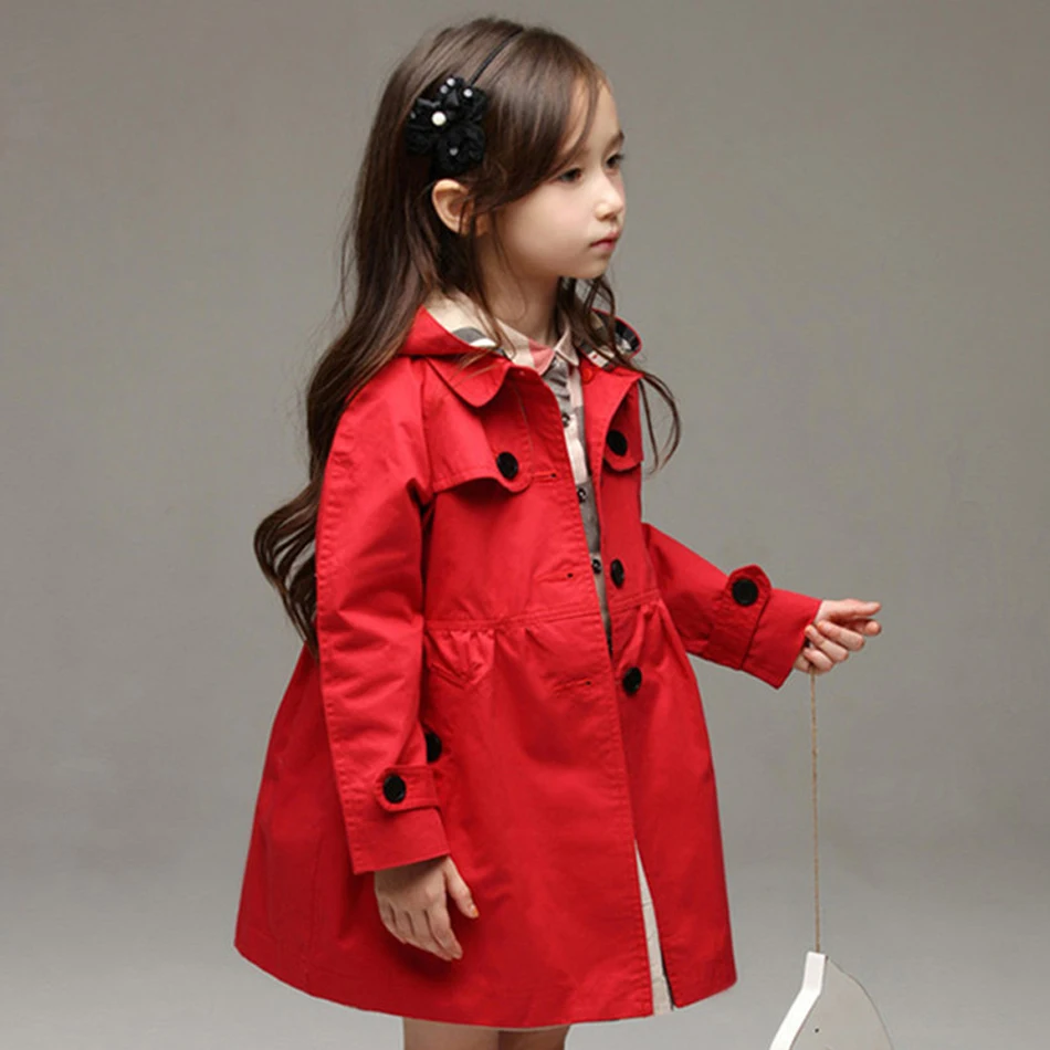 Baby Girl Fall Clothes Windbreaker Jacket Hoodie Girls Coat 3 4 5 6 7 8 9 10 Years