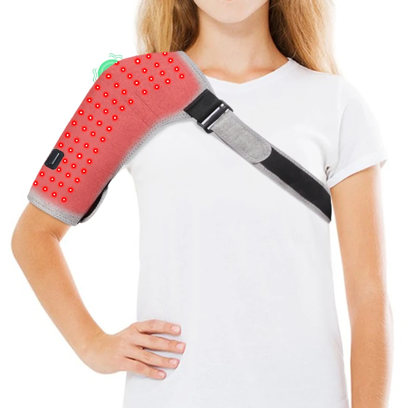 

Нагревающийся плечевой бандаж с красным светом, регулируемый, с подогревом, удлинительный ремень, для облегчения боли при замороженном плече и вывихах