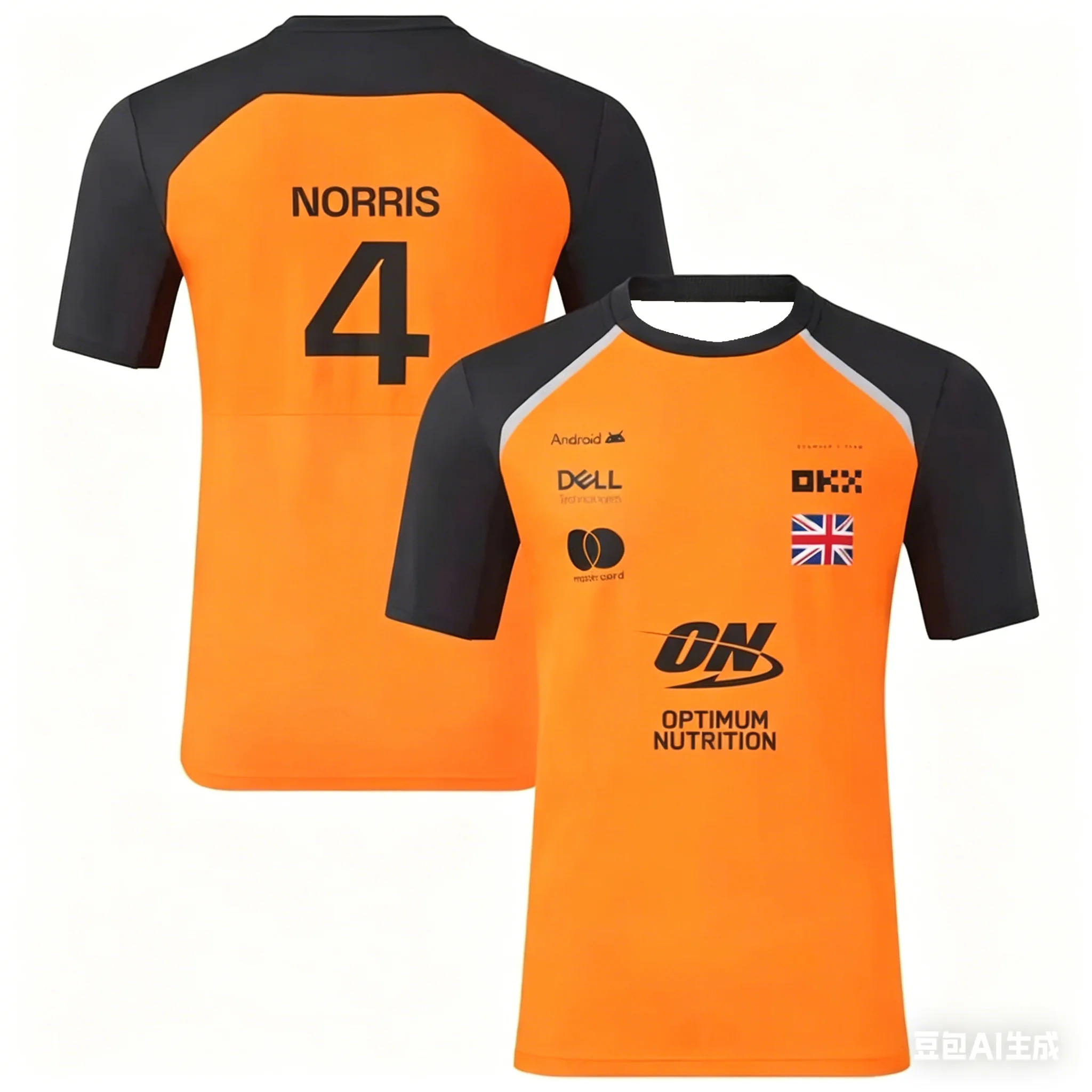 AliExpress NONE Mens Formula Racing Style Short Sleeve T Shirt Breathable Crew Neck Sports Tee Casual Motorsport Top for Outdoor Cycling Fitness