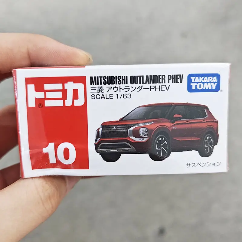 

Takara Tomy Tomica No.10 Mitsubishi Outlander PHEV Casting Static Car Alloy Toys Vehicle Diecast Metal Model for Children