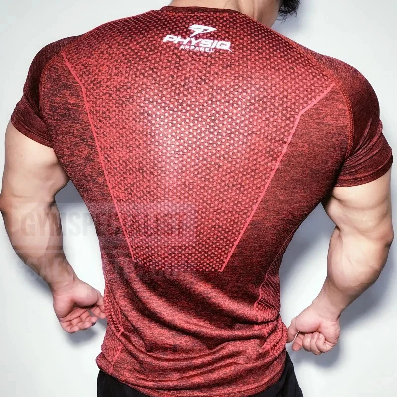 T-Shirt Mens Short Sleeves T Shirt Men Gyms Bodybuilding Skin Tight Thermal Compression Shirts Workout Top