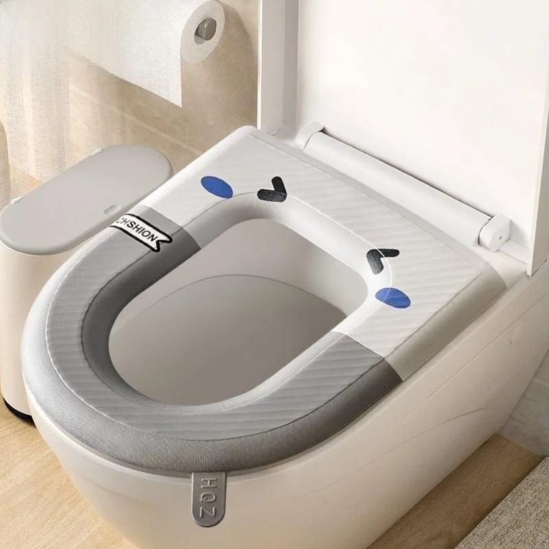 

Thickened Silicone Foam Toilet Cover Waterproof Toilet Lid Cover Home Use Glue Toilet Set Cushion Personal Hygiene Tool