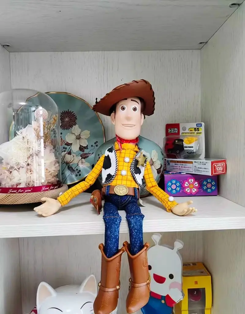 ホット 40 センチメートルディズニーピクサートイストーリーウッディアクションフィギュア英語映画サウンドキャラクター人形布カウボーイ誕生日プレゼント子供のための