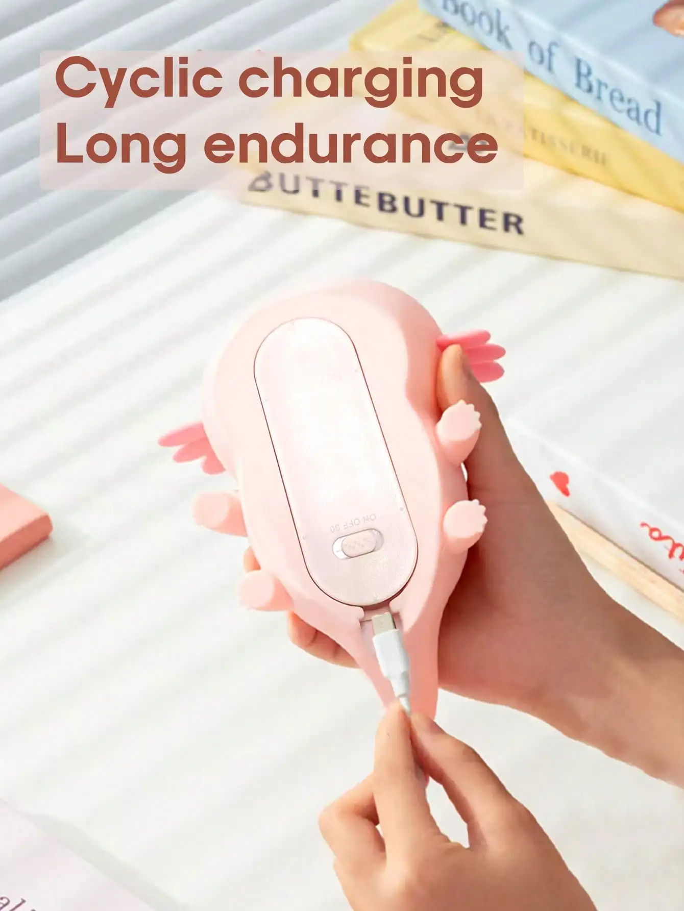 Creative Salamander Silicone LED Tap Light, 3 Brightness Levels, Long-Lasting Battery for Home & Gift