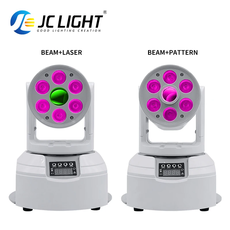 JC Light-Moving Head Light para Palco, DJ Light, Club Light, Wash e Laser, 2in 1, KTV, Room Beam Lighting, Party Disco, Novo, 2023