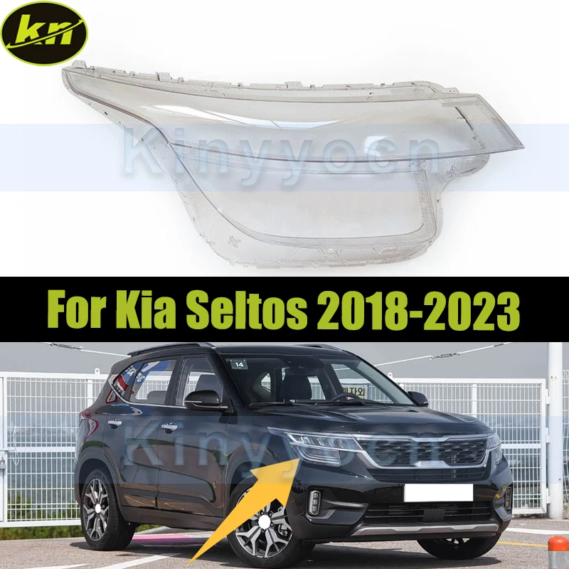 

Car Headlight Cover Shell For Kia Seltos 2018 2019 2020 2021 2022 2023 Front Headlight Glass Cover Shell Replacement Lampshade