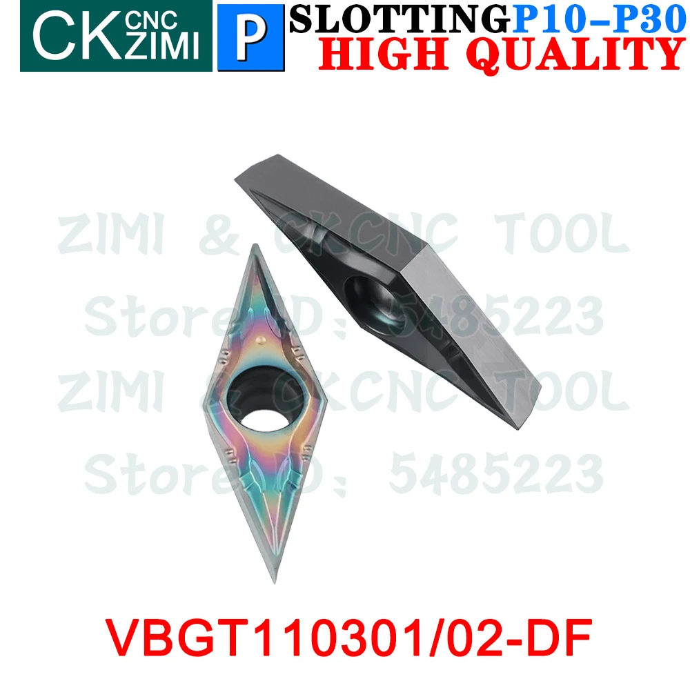 

VBGT110301/02-DF ZM2125 ZM1125 Carbide Finishing Inserts CNC Lathe Precision Turning Tools