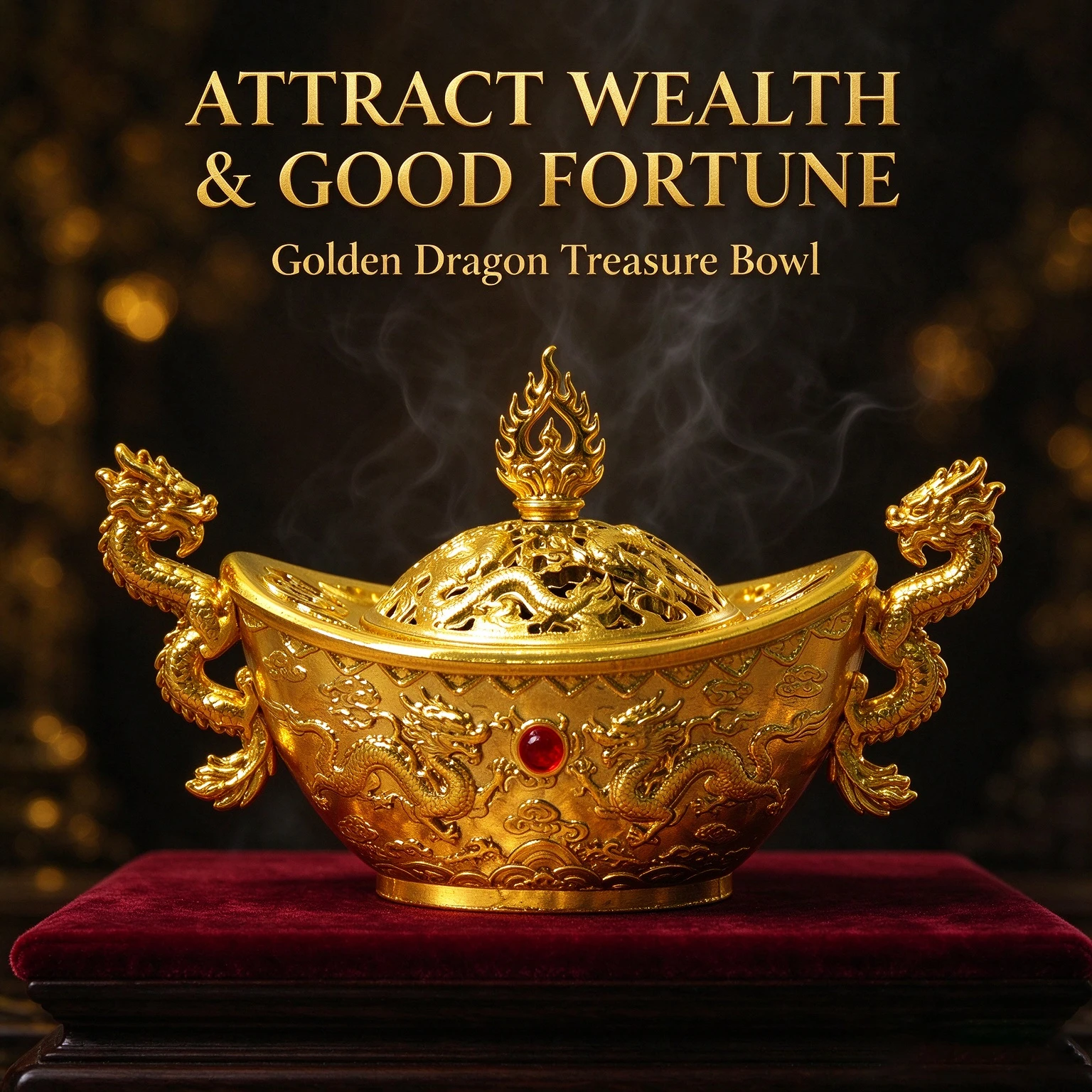 Golden Ingot Dragon Pattern Incense Burner Ornament 9x5x5cm Alloy Censer Desktop Home Tea Room Aromatherapy Decor Gift