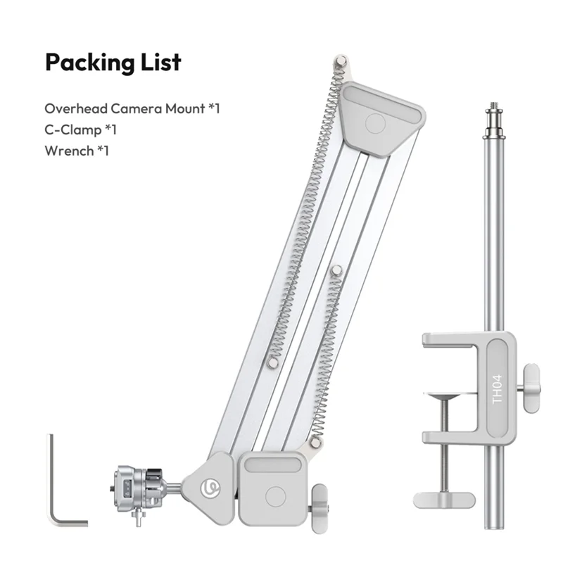 Ulanzi TH04 Overhead Boom Arm Stand with UKA Quick Release for DSLR Camera Smartphone Max 2KG Load Vlog Photography Live Stream