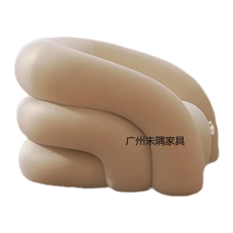 Cream wind single sofa chair lazy single chair sofa small apartment balcony leisure chair