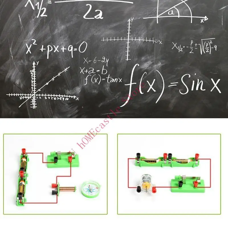 

63HF Physics Electric Circuit Learning Starter Science Lab Basic Electricity Magnetism Experiment Education Kits Present