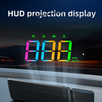 M2S HUD Colorful Digital Auto Speedometer Big Font Head Up Display GPS Gauge Windshield Projection KMH Accessories For All Cars