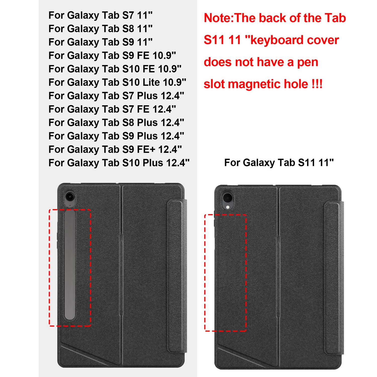TouchPad Backlight Keyboard Case For Samsung Galaxy Tab S10 Lite S9 FE S8 S10 Plus S11 11