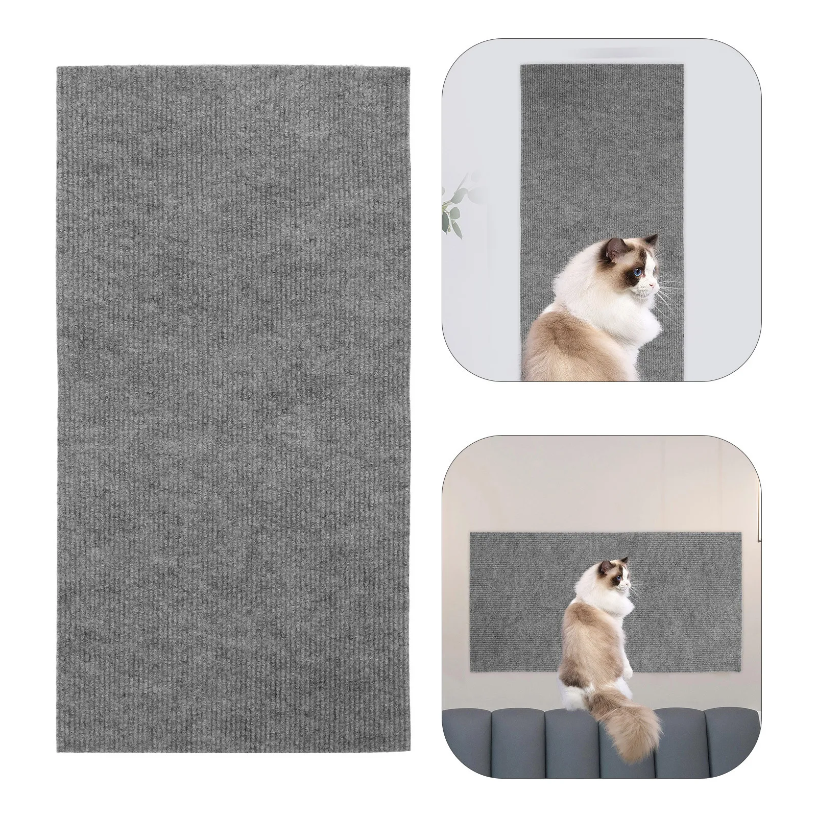 

5Pcs Cat Scratch Mat Self-Adhesive Scratch-Resistant Sisal Carpet Multi-Functional Furniture Wall Protector