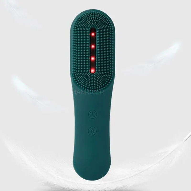 แปรงทำความสะอาดผิวหน้าไฟฟ้าซิลิโคนโฟตอนฟื้นฟูผิวหน้ากันน้ำเครื่องนวดความงามแปรงทำความสะอาดผิวหน้า