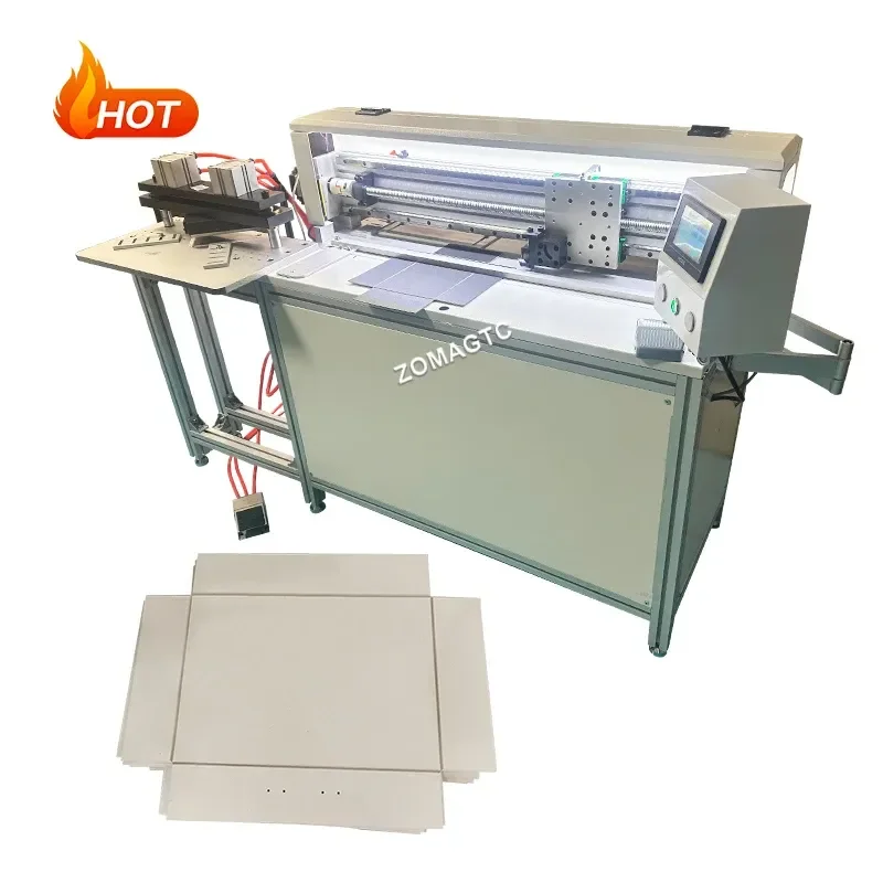 Recycling Machine 2026 Semi Automatic Manual Pneumatic Paper Groving Cutting Groove Machine Corner Cutter Rigid Grey Board
