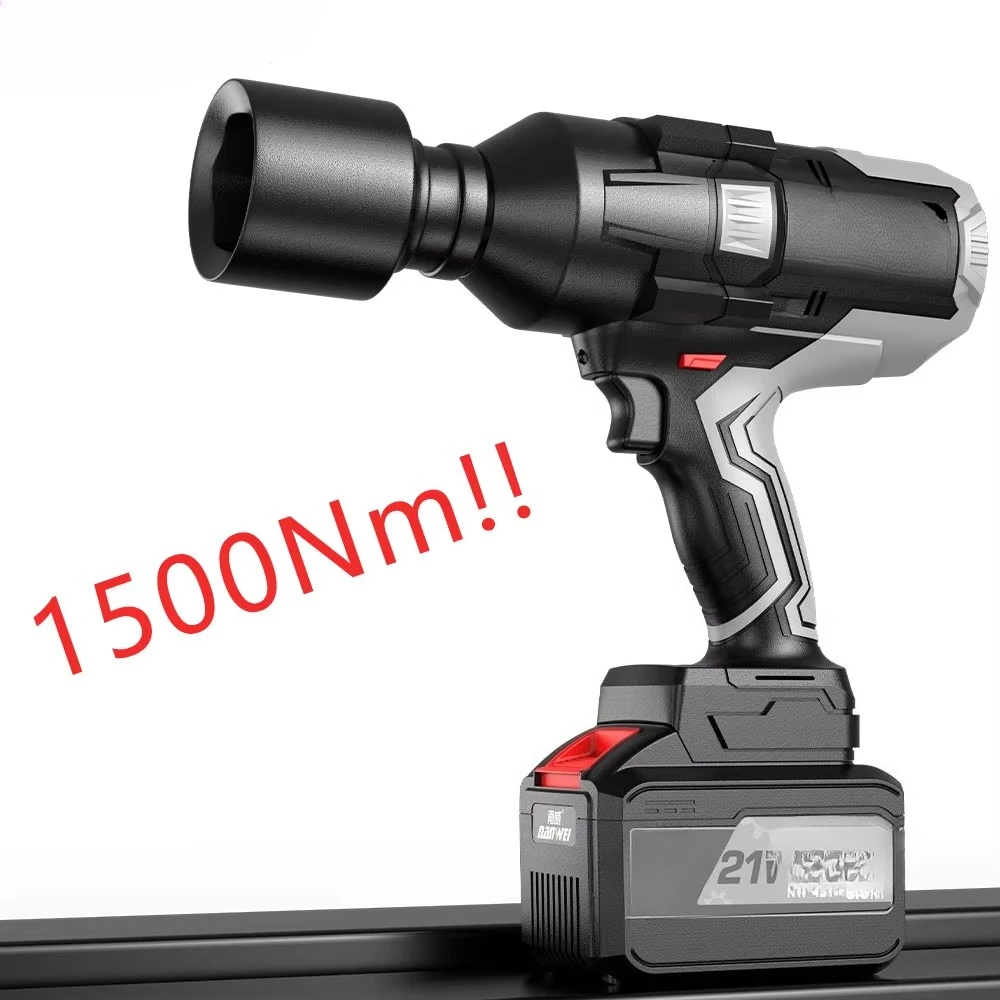 NANWEI 1500NM  Super Torque Impact  Wrench Output Shaft 3/4in Impact Frequency 2400spm