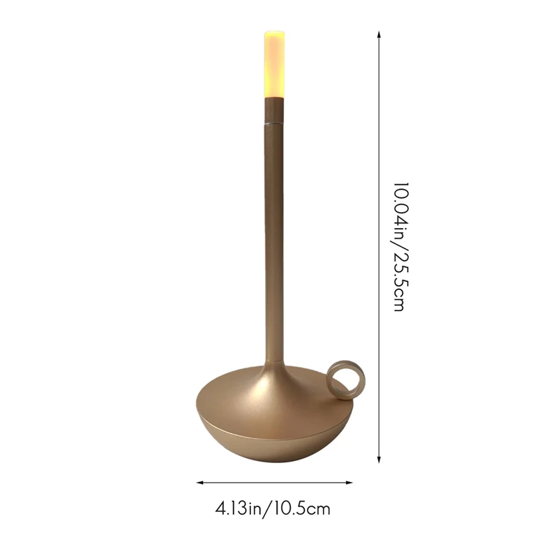 Candeeiro de mesa recarregável do diodo emissor de luz 1800Mah para a luz preta da decoração do restaurante do quarto