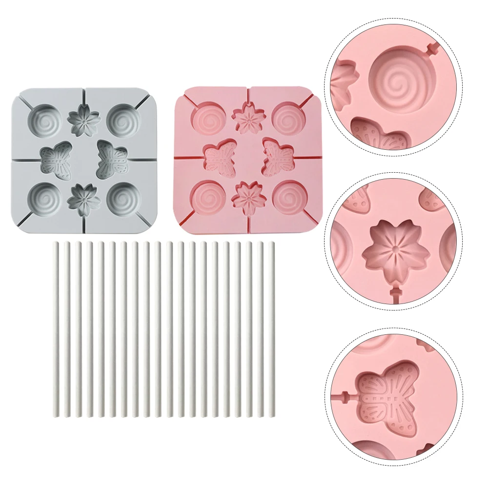 

1 set Creative Candy Mold Chocolate Baking Molds Silicone Kitchen Diy Tool Cake Fondant Lollipop Mold Gift Bakers