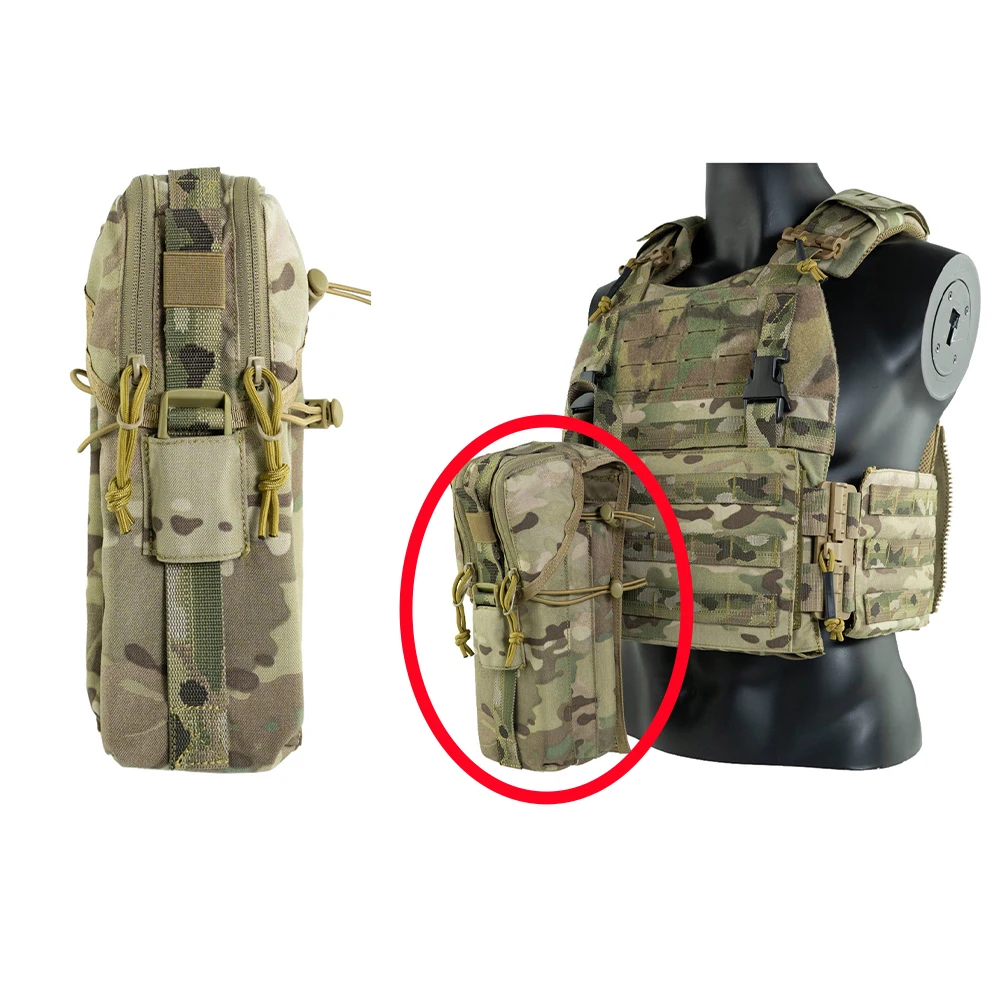 Tactical Vest Miscellaneous Storage Bag, Three-layer Multi-purpose Accessory Bag