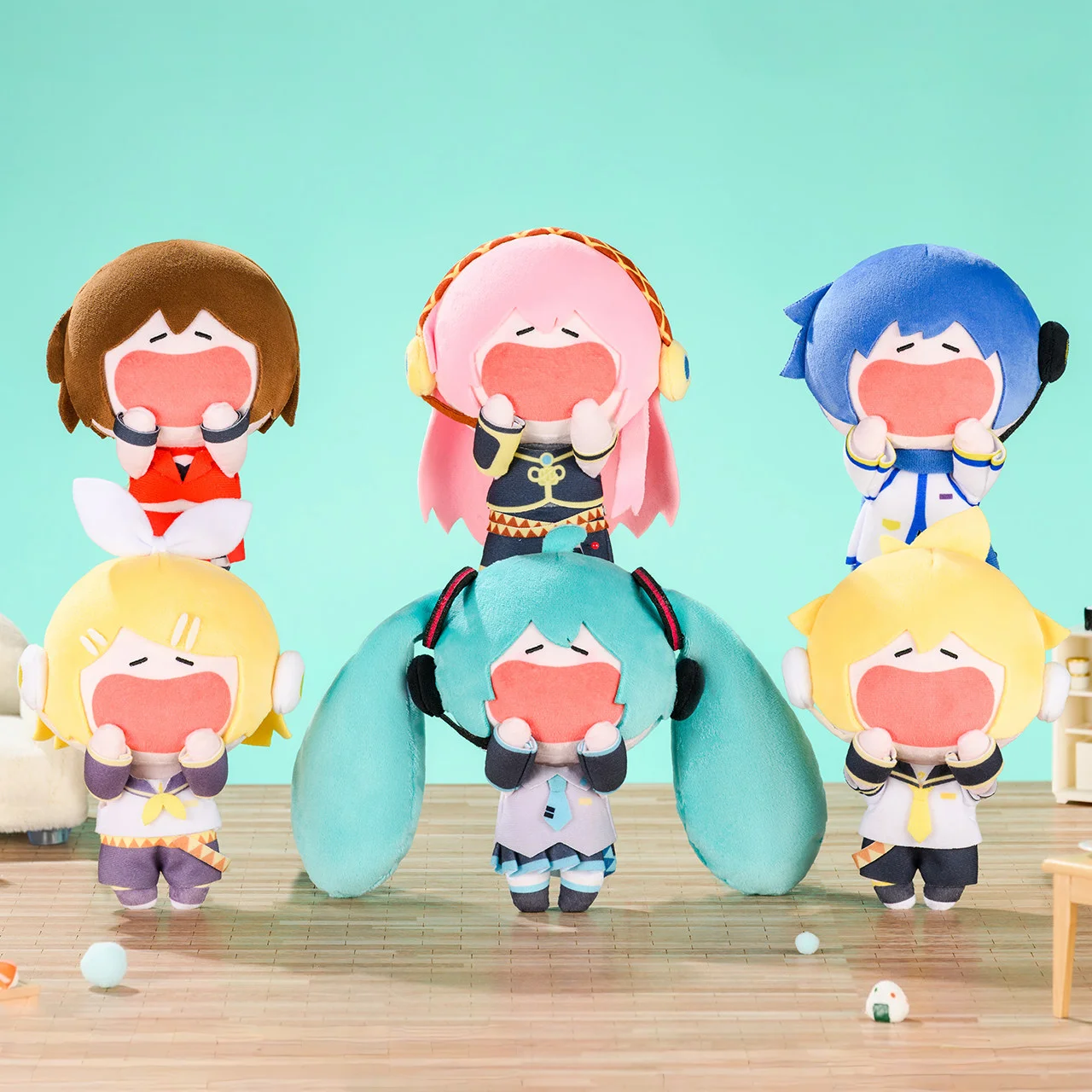 漫画ぬいぐるみおもちゃ初音ミク-ルカ-リン-カイトキャラクターソフトぬいぐるみ-17-センチメートルアニメぬいぐるみコレクタブル装飾ギフト