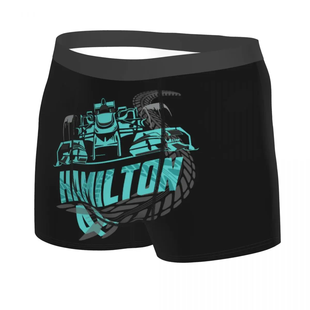 Custom Male Funny The Lewis Legacy Motorsport Underwear 44 Number Car Racing Boxer Briefs Soft Shorts Panties Underpants