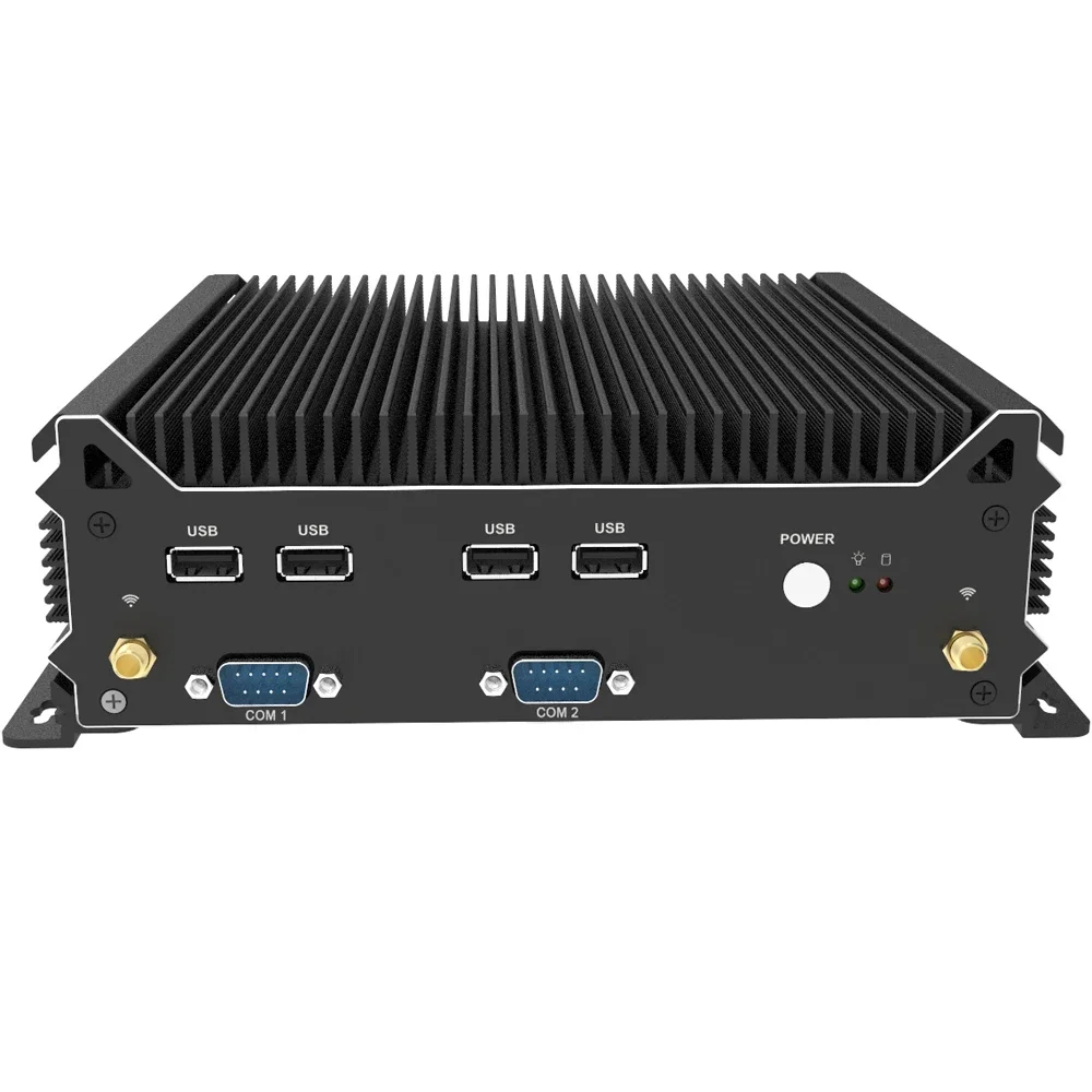 New Intel I7 12th 1255U 13th 1355U 6xCOM RS232 Industrial Fanless Mini PC I7 1165G7 I5 1235U HD VGA Dual LAN Office Computer