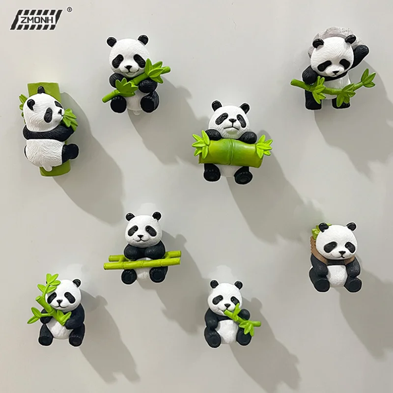 

[H]Panda Fridge Magnets Cute Cartoon Refrigerator Sticker Creative Photo Wall Magnetic Buckle Kitchen Accessories Home Ornaments
