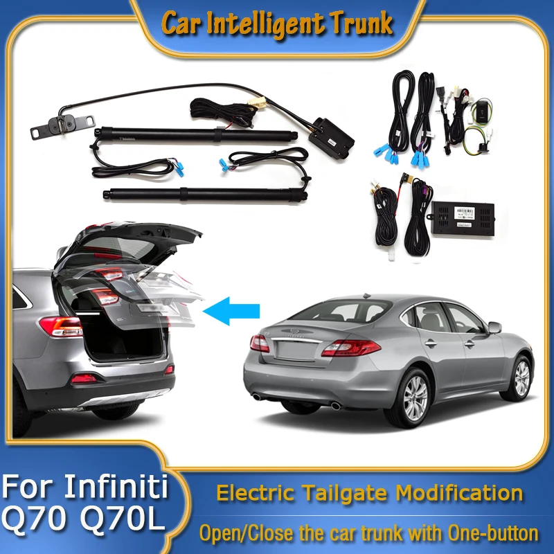 For Infiniti Q70 Q70L 2013~2024 Car Power Trunk Opening Electric Suction Tailgate Intelligent Tail Gate Lift Strut Modification