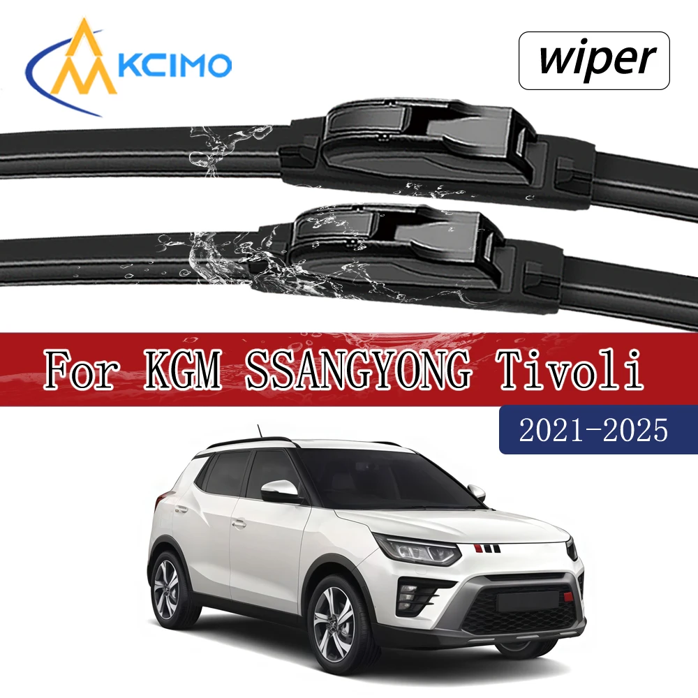 Allwetter-Gummi Frontscheibenwischerblätter-Set für KGM SSANGYONG Tivoli 2021-2025, streifenfreie Reinigung, 2er-Paar