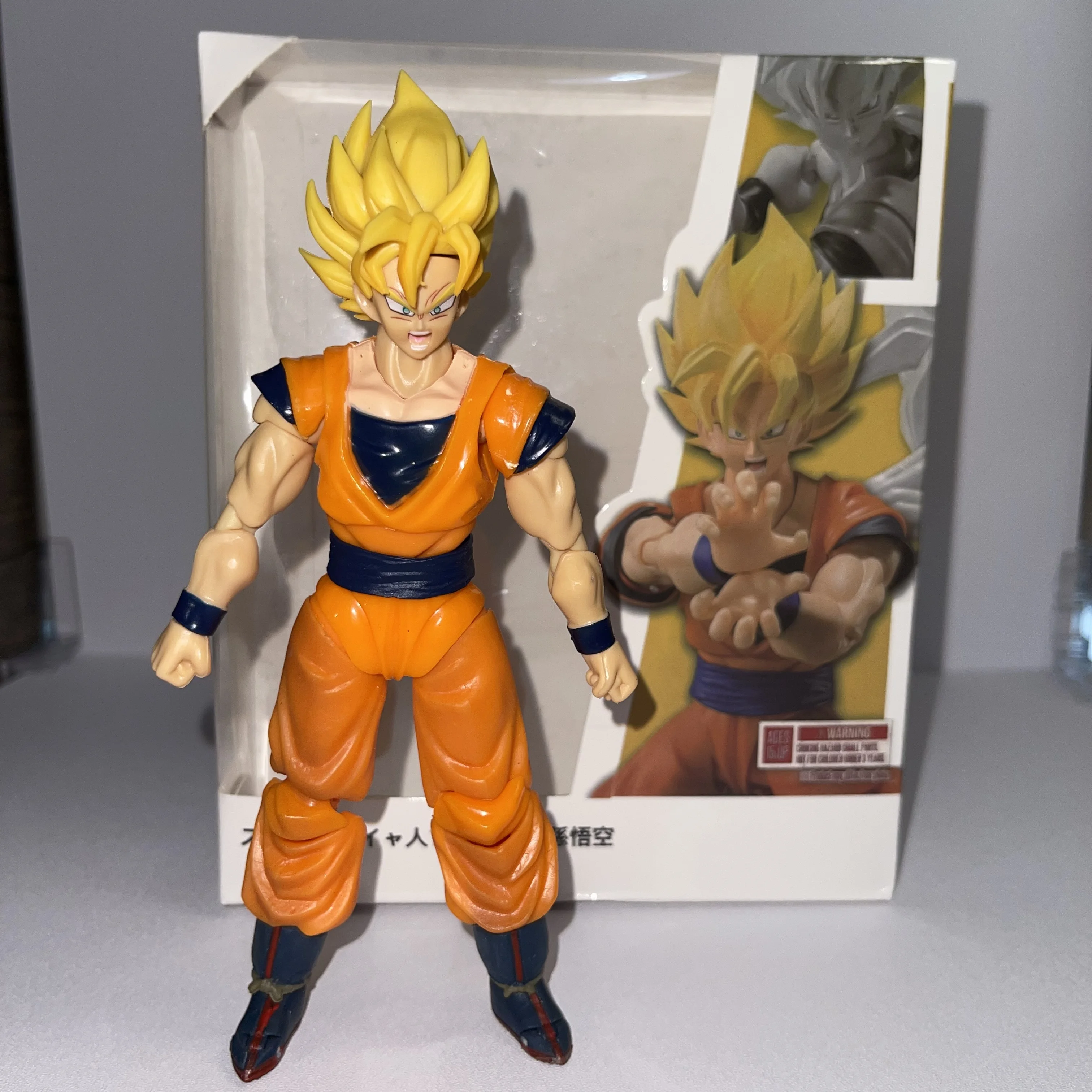 Bandai Dragon Ball Actionfigur Son Goku 3.0 Bewegliche Anime-Statue Sammlerstück Modell Desktop-Dekoration Geschenk