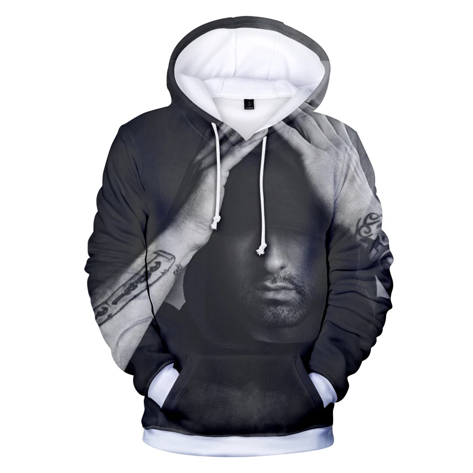 2024 Aikooki Creative 3D Print Famous Rapper EMINEM 3D Hoodie Men/Women Long Sleeve Hooded Hip Hop Sweatshirts Casual tops