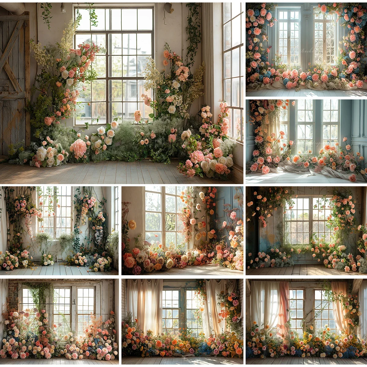 

Розовый цветочный фон для фотосессий: детские и взрослые портреты, реквизит для фотосъемки, студийные фоновые задники