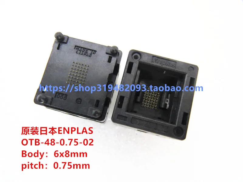 

OTB-48-0.75-02 Body6mm*8mm Pitch 0.75mm IC Test seat test bench test socket programming seat