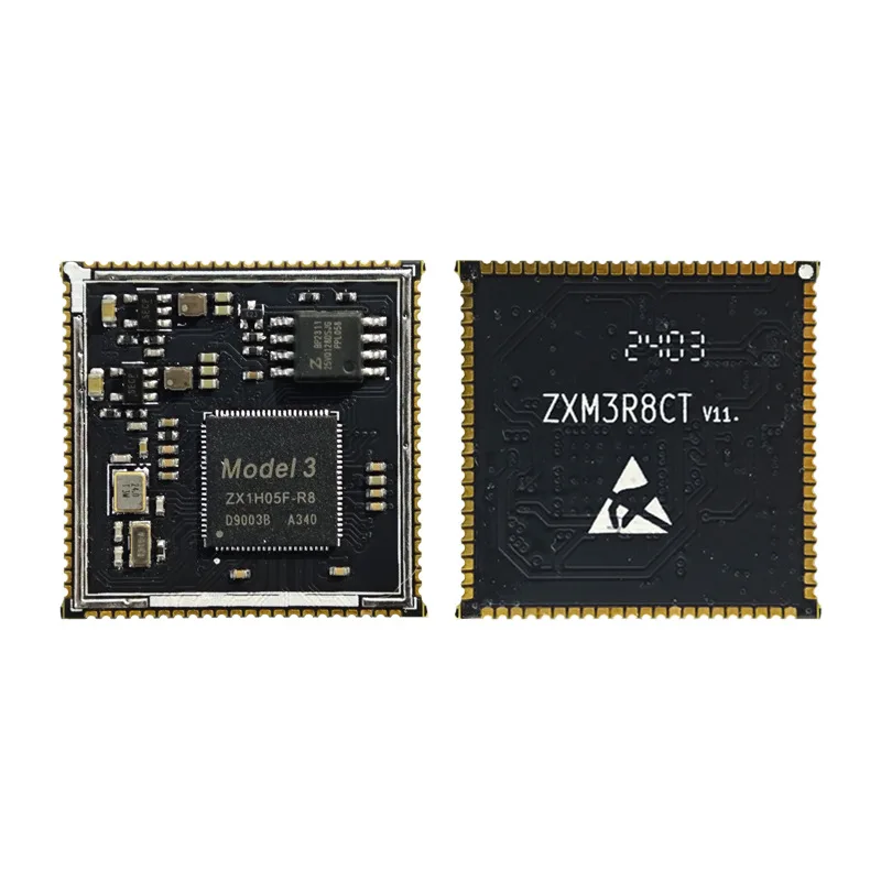 Open-source Wide-temperature M3R8CT Core Board, 8-channel Serial Port, 1-channel CAN, Stamp Hole, 720P 60fps Display Refresh