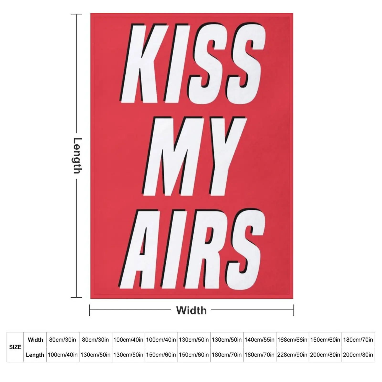 Kiss my Airs Infrared Throw Blanket couch cozy soft plush fuzzy picnic outdoor blanket