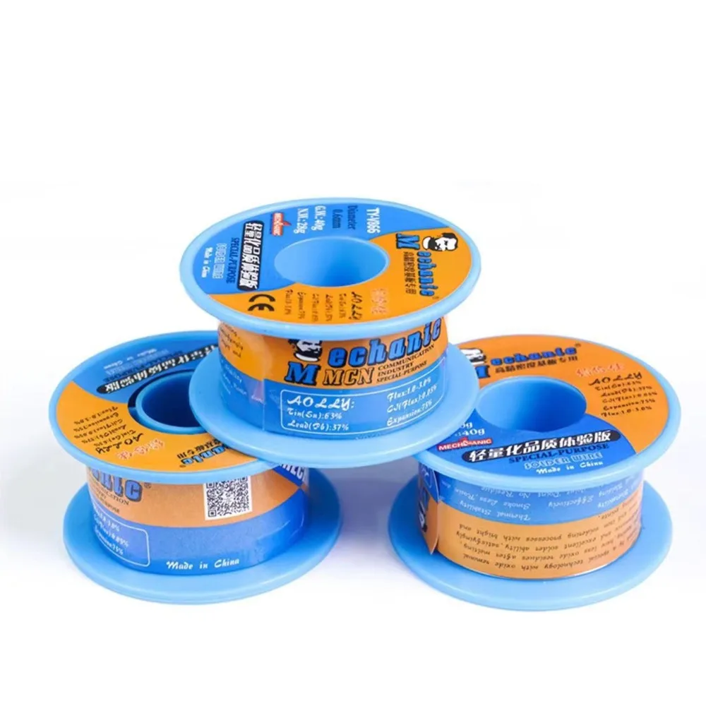 TY-V866 0.2-1.0mm 40g Mild Rosin Core 183℃ Melting Point High Purity Environmental Solder Wire Welding Flux Iron Cable