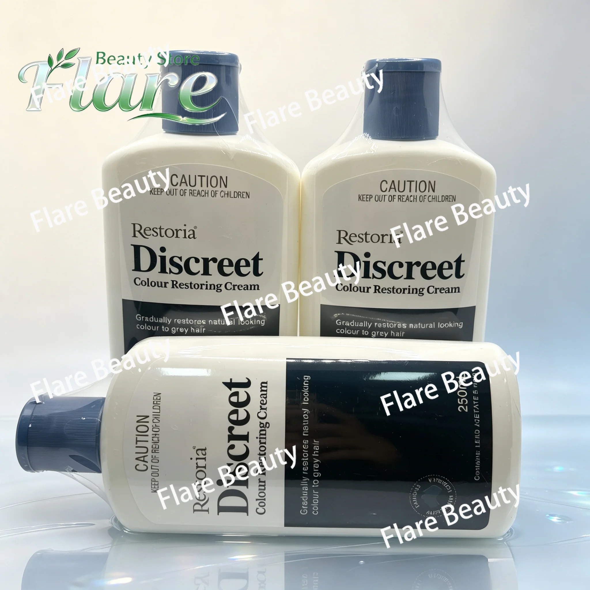 250mlBlack Hair Reversion Cream Discreet Grey Hiding Colour Restore Lotion Alternative Soft Shine Non Sticky Beard Mustache Safe