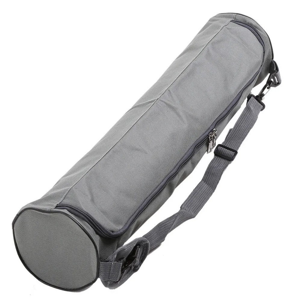 Portable Thickened Yoga Mat Bag Double Zipper Folding Pilates Mat Backpack Carrier Pouch Adjustable Strap Sports Pad Cover Dance