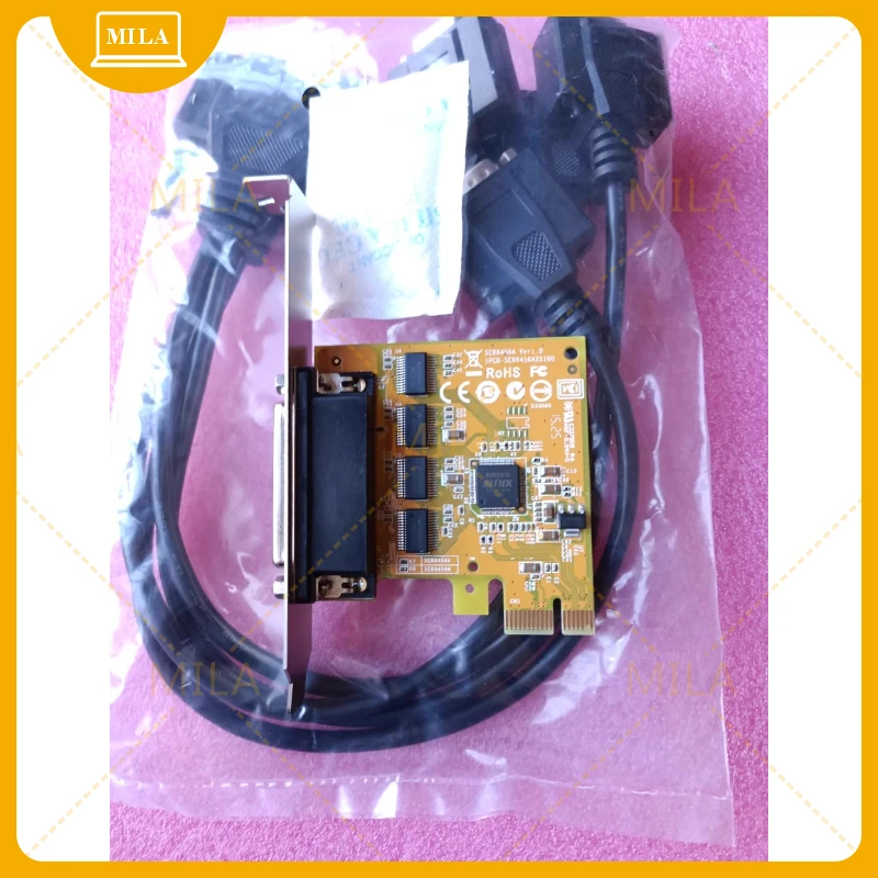 For SUNIX SER6456A PCIe 4 port RS-232 serial communication card com 9 pins
