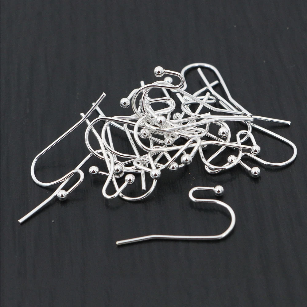 100 sztuk/partia 21x16mm DIY kolczyki ustalenia kolczyki zatrzaski haki armatura DIY tworzenia biżuterii akcesoria mosiądz hak... — zdjęcie 4